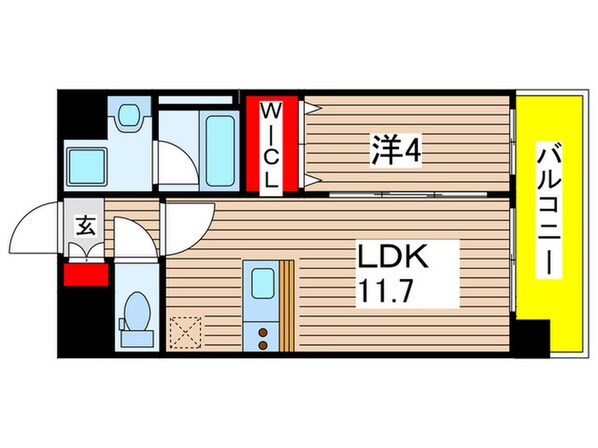 エルミタ－ジュ桜山の物件間取画像